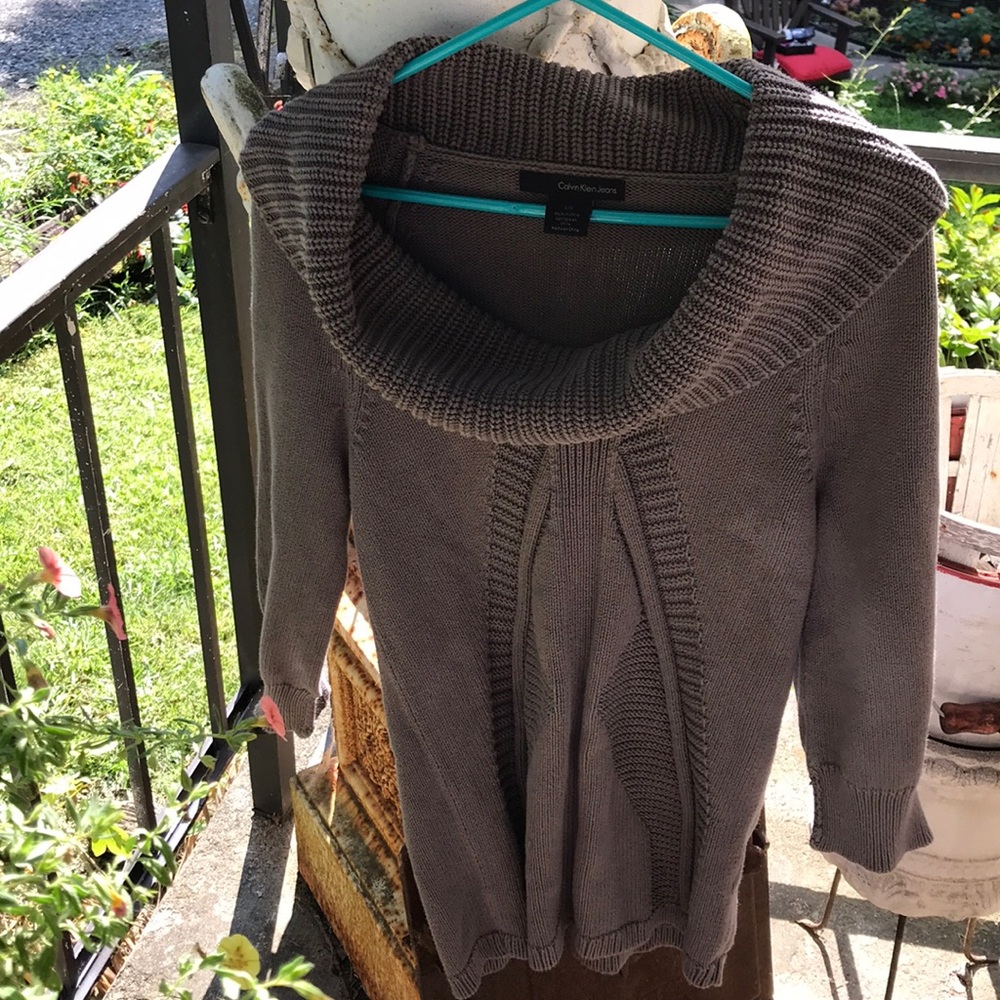 Calvin Klein Jeans Gray Large Sweater